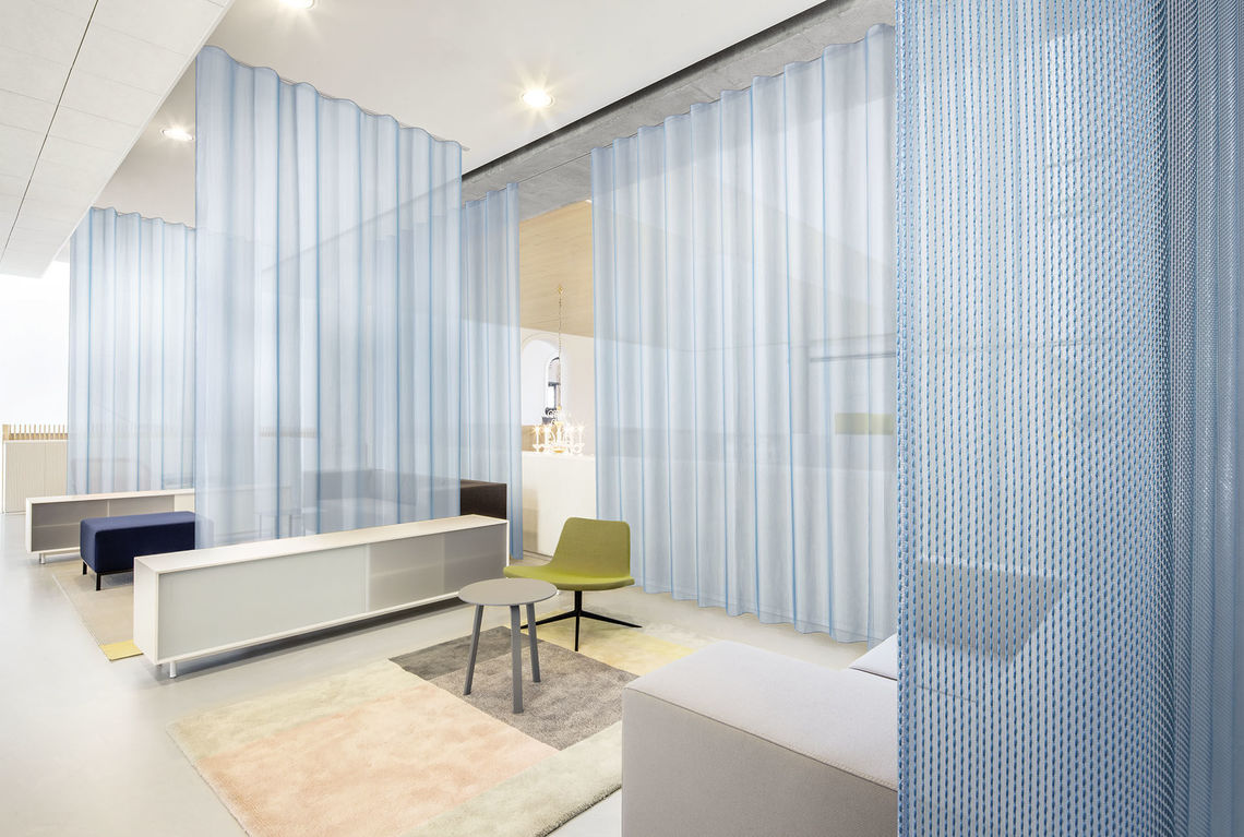 acoustic curtain design Formoza can significantly improve the acoustic value of a space