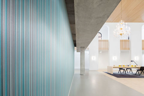 Wallcovering design Trinity gives any office an exciting and rich overall look