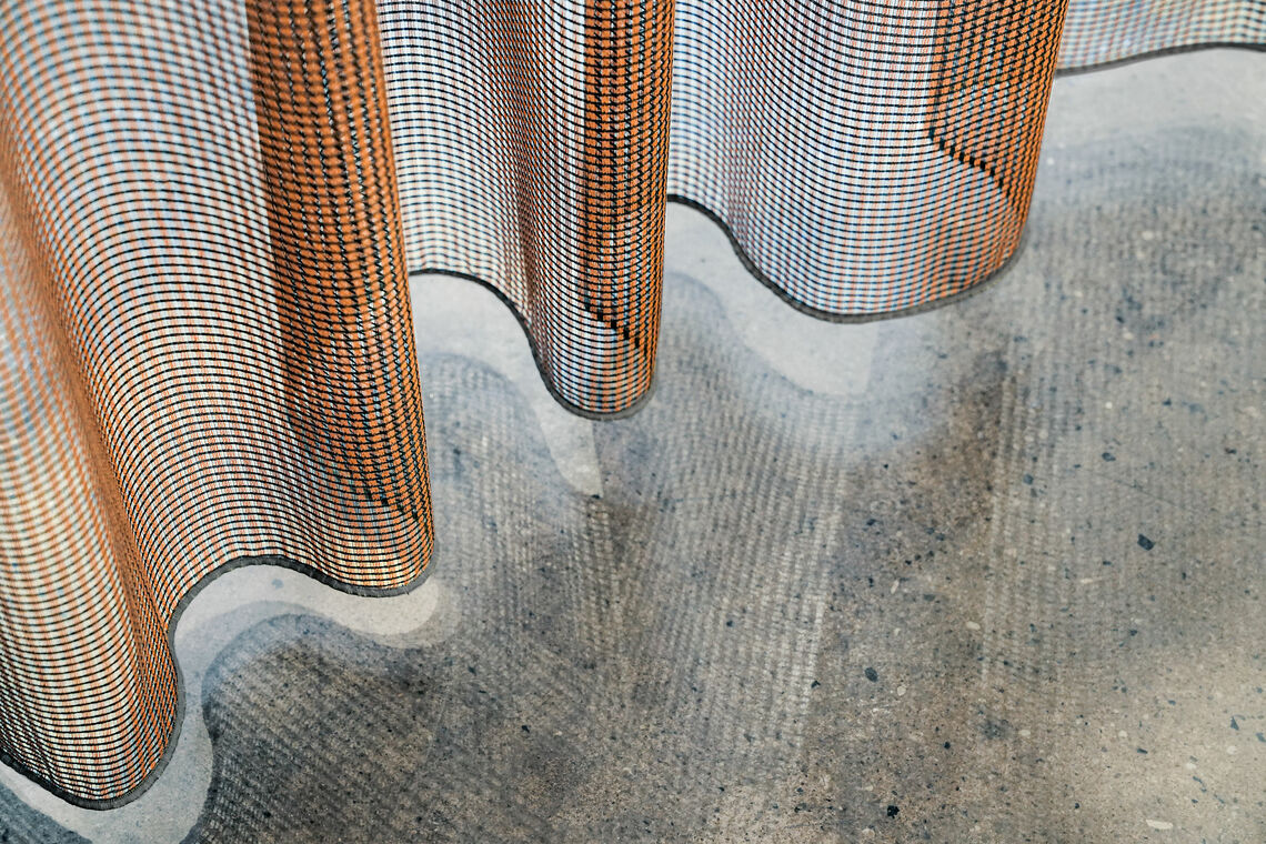 Transparent curtain fabric Teon bottom
