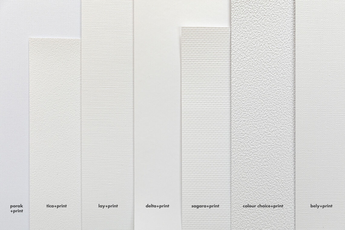7 printable surfaces in white