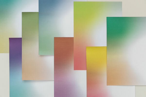 colourful samples digital printed wallcovering