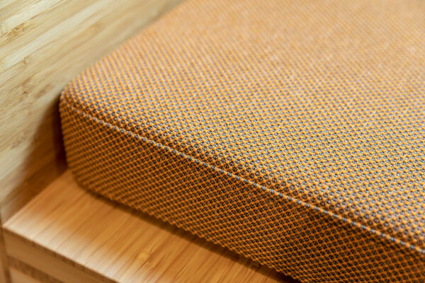 upholstery fabric made from 100& recycled plastic waste