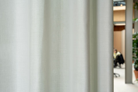 transparent acoustic curtain fabric Elara